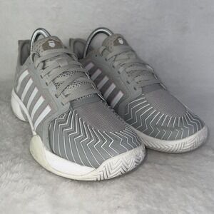 K-Swiss Pickleball Shoes Womens Size 7.5 Gray Tennis Sneakers 97916-023-M LOW